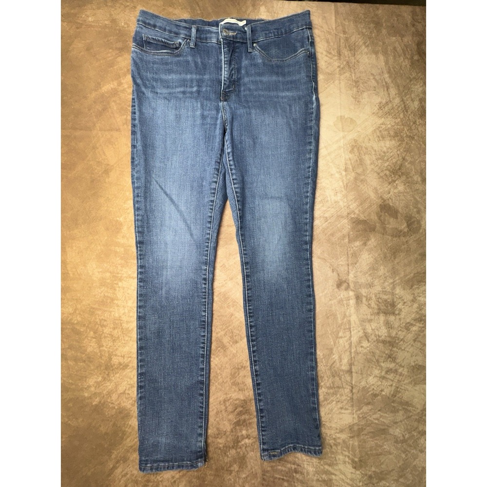 Levis Jeans Womens 311 Shaping Skinny Med Wash Blue Denim Stretch Straight 33